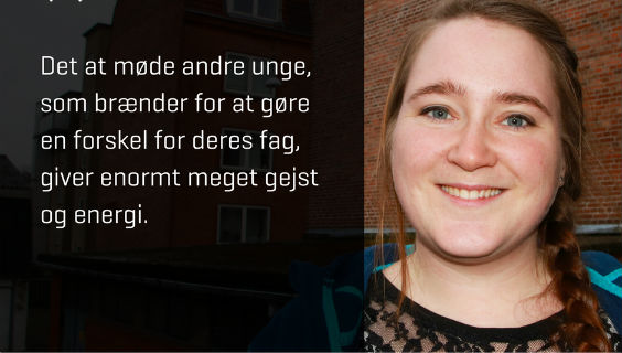 Lotte Bertelsen, Talsperson for FOA Ungdom